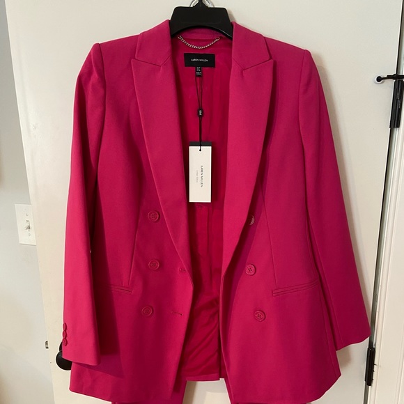 LIMITED EDITION Hot Pink Karen Millen Pant Suit - Picture 4 of 8